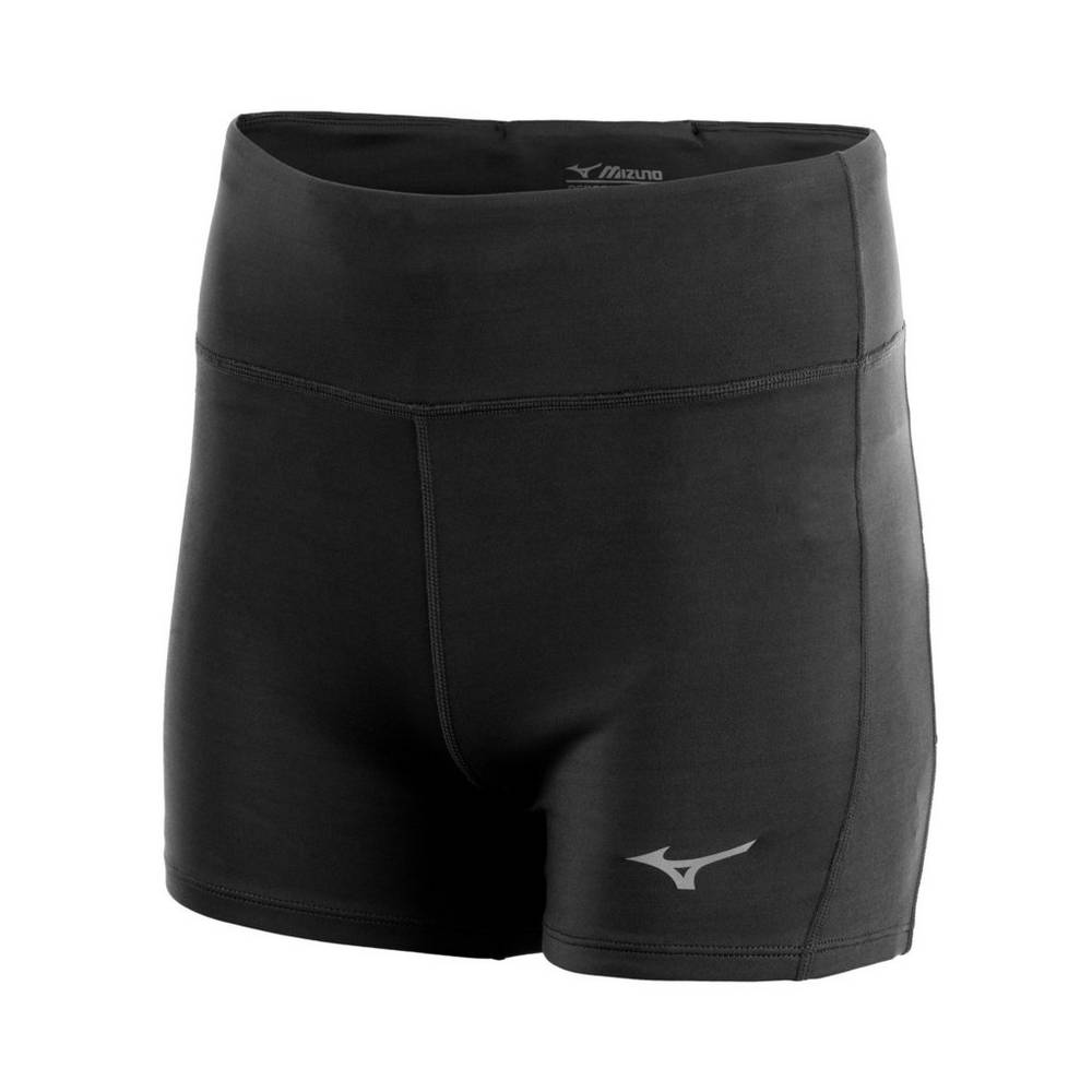 Mizuno Impulse Short - Bayan Tayt - Siyah Türkiye (NIHKWF-178)